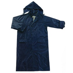Navy Blue Rain Coat with Inner Lining - One Piece