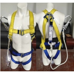 Safety Harness with Twisted Rope Lanyard (Single Hook)