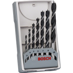 Bosch Brad Point Wood Drill Bits, 7pc Set