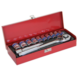 12pc Short Box Spanner Set 1/2" Drive