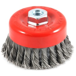 Cup Wire Brush 4" Twisted