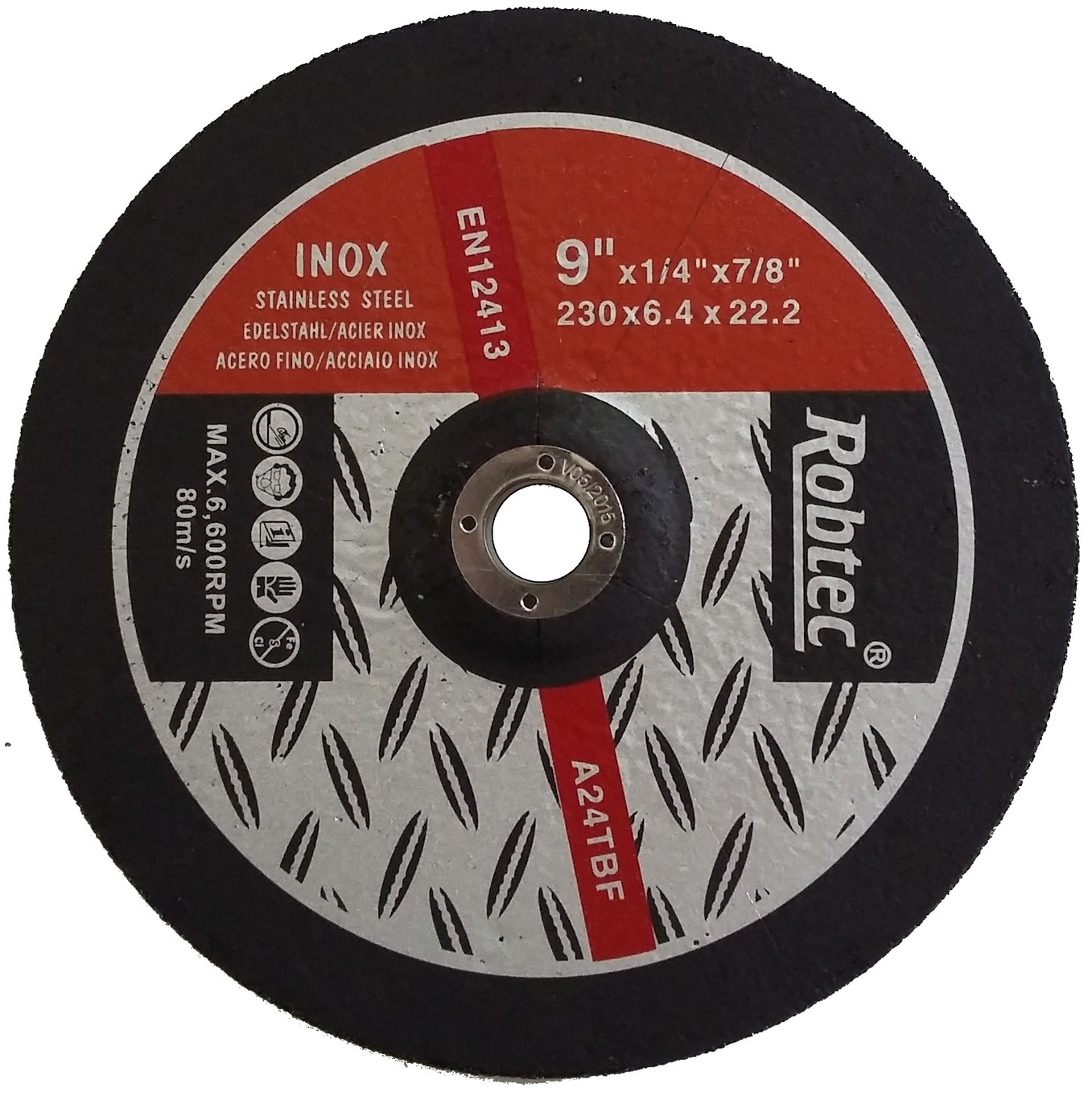 Robtec INOX Grinding Disc, 9" (230mm) Zana