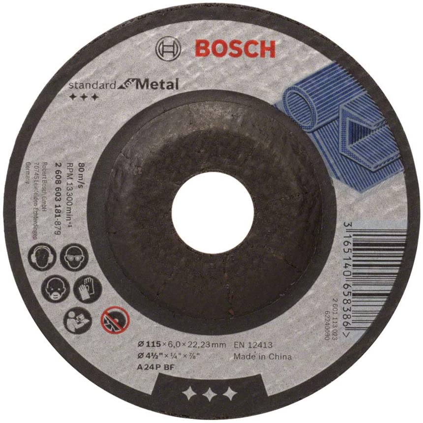 Bosch Standard for Metal Grinding Disc with depressed center Zana